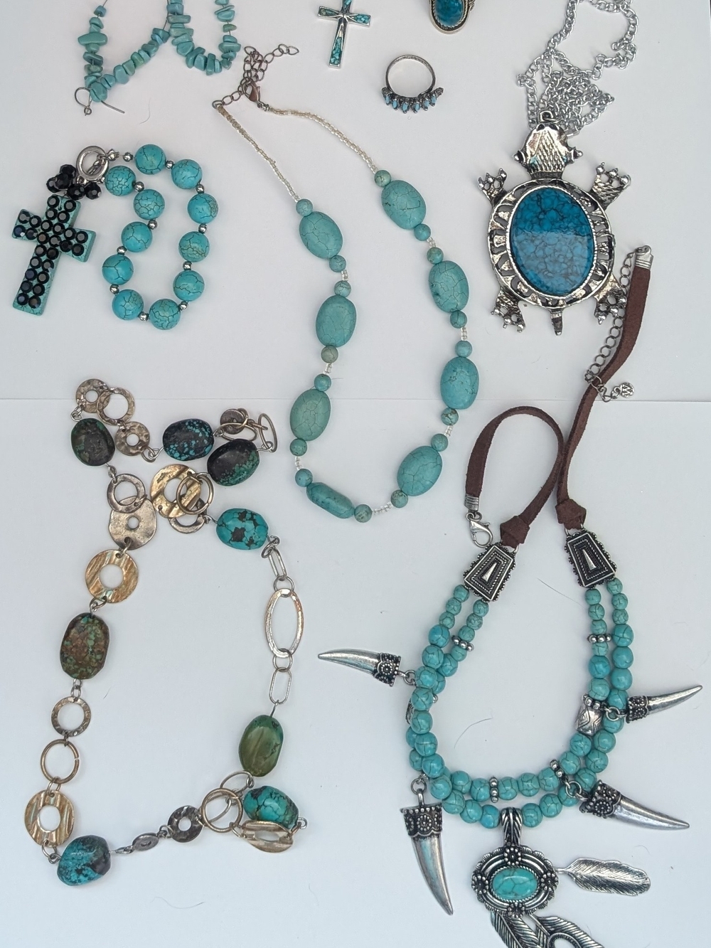 Faux Turquoise Jewelry Bundle